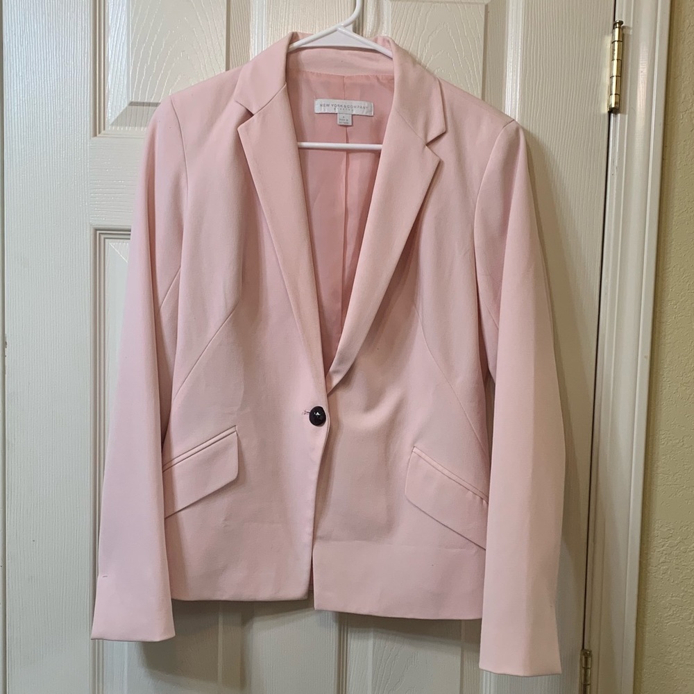 NY&co pale pink blazer